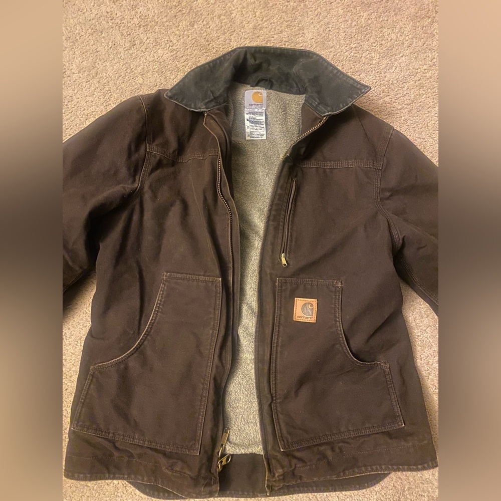 Carhartt Detroit Brown Styled Jacket Size L